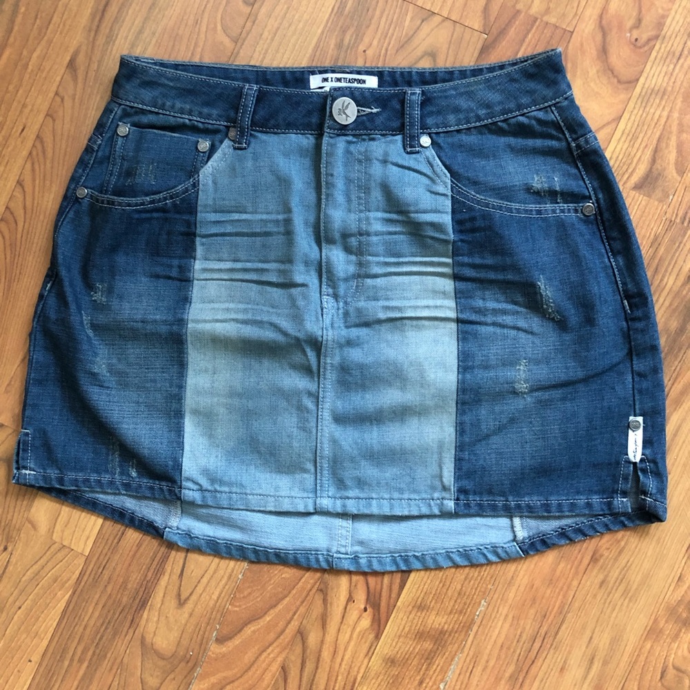 NWOT OneTeaspoon Sea Monster denim mini skirt